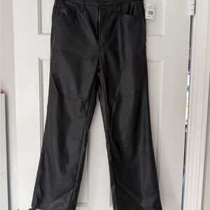 Mother Rambler High Rise Faux Leather Pants Size 27